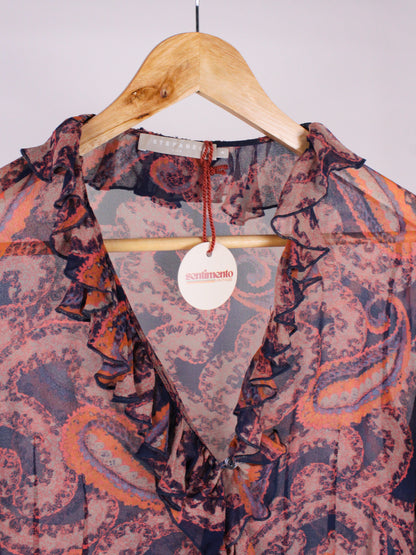 Camicia vintage in seta fantasia paisley – Stefanel