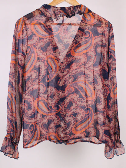 Camicia vintage in seta fantasia paisley – Stefanel