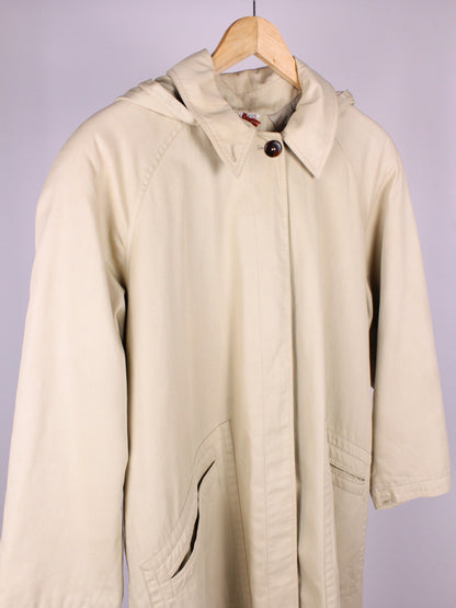 Trench impermeabile vintage beige - Made in Italy