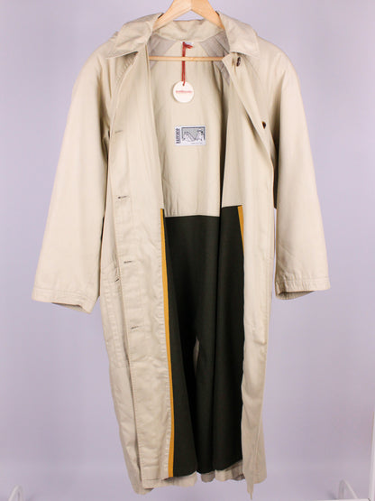 Trench impermeabile vintage beige - Made in Italy