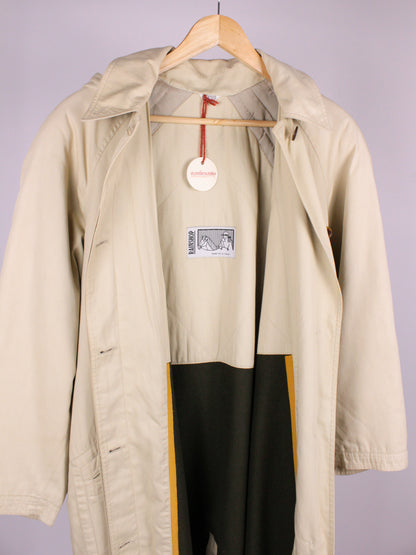 Trench impermeabile vintage beige - Made in Italy