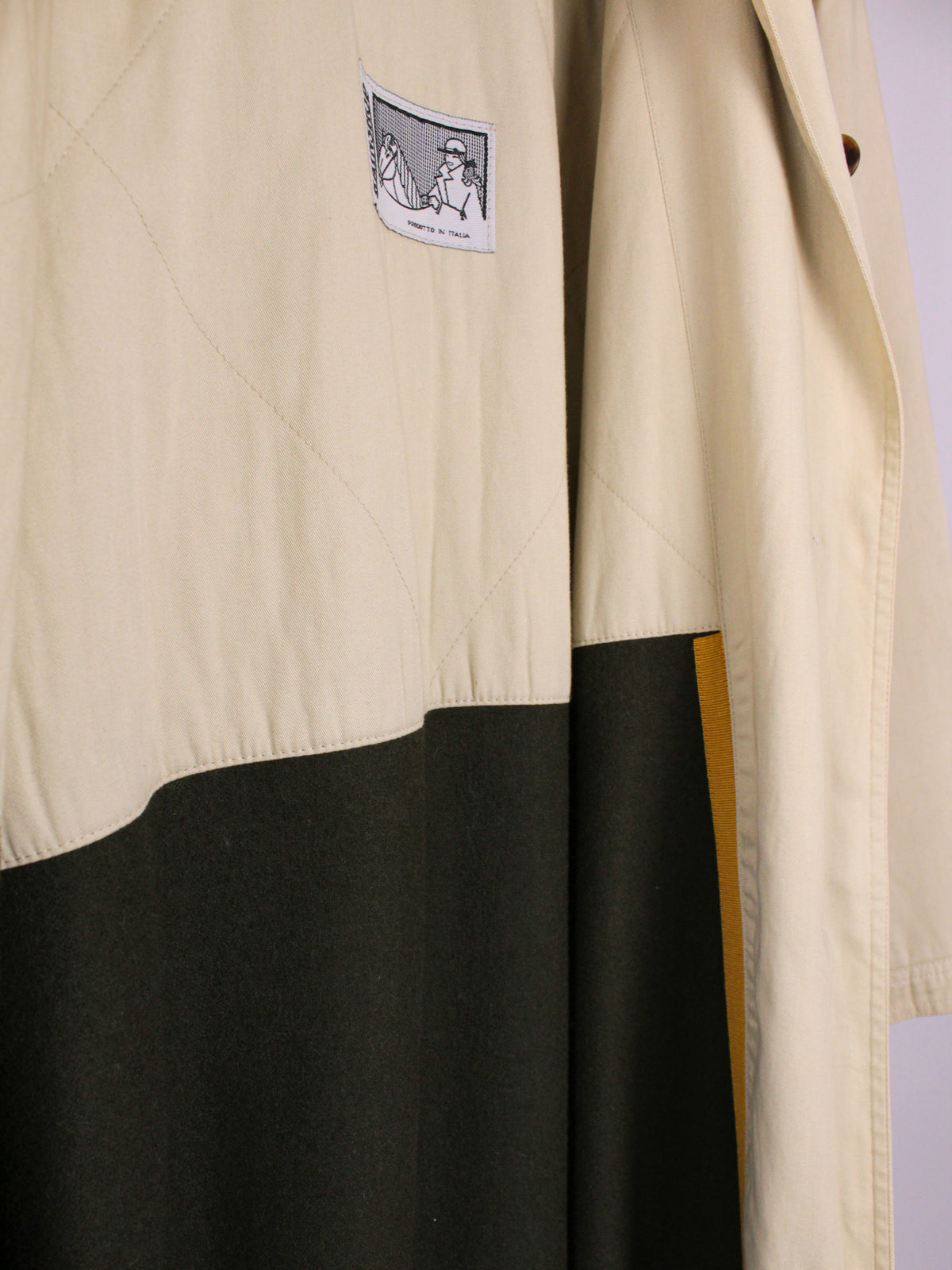Trench impermeabile vintage beige - Made in Italy