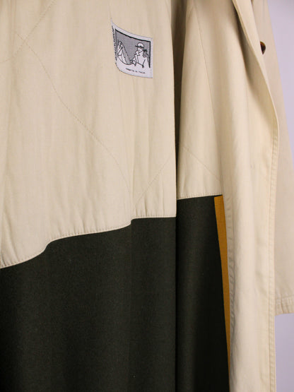 Trench impermeabile vintage beige - Made in Italy