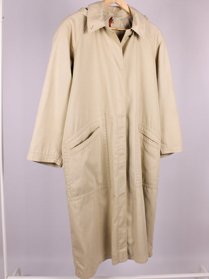 Trench impermeabile vintage beige - Made in Italy