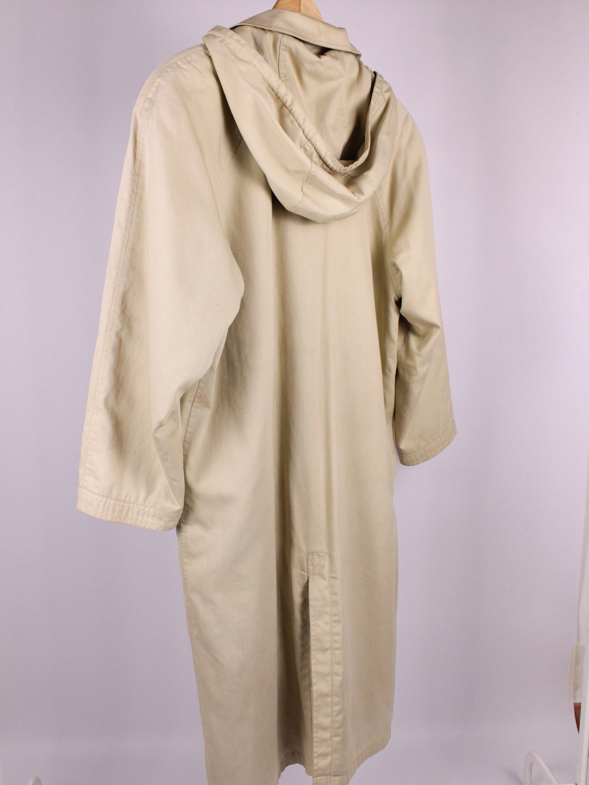Trench impermeabile vintage beige - Made in Italy