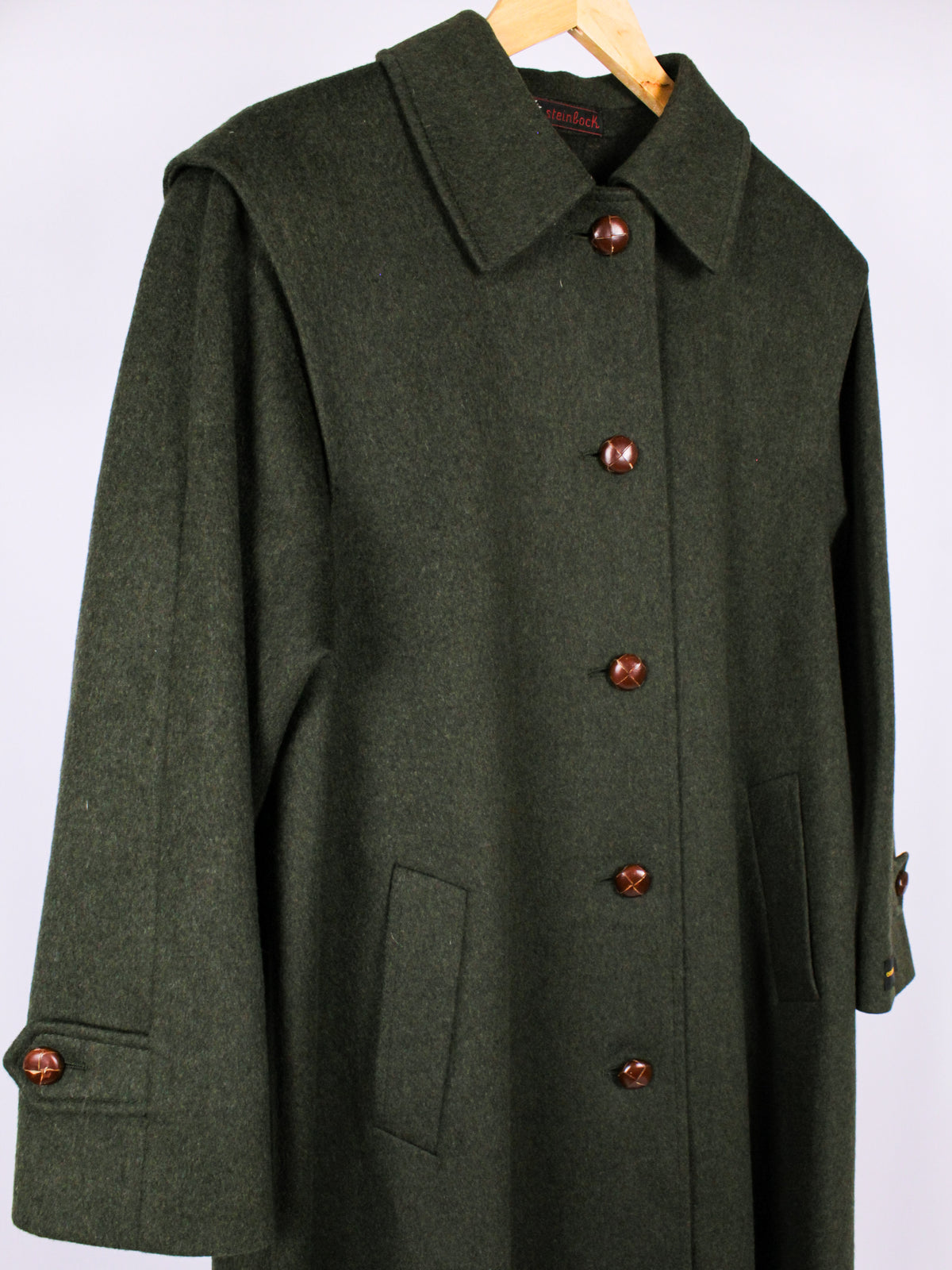 Cappotto Loden Vintage Steinbock verde - Original Himalaya