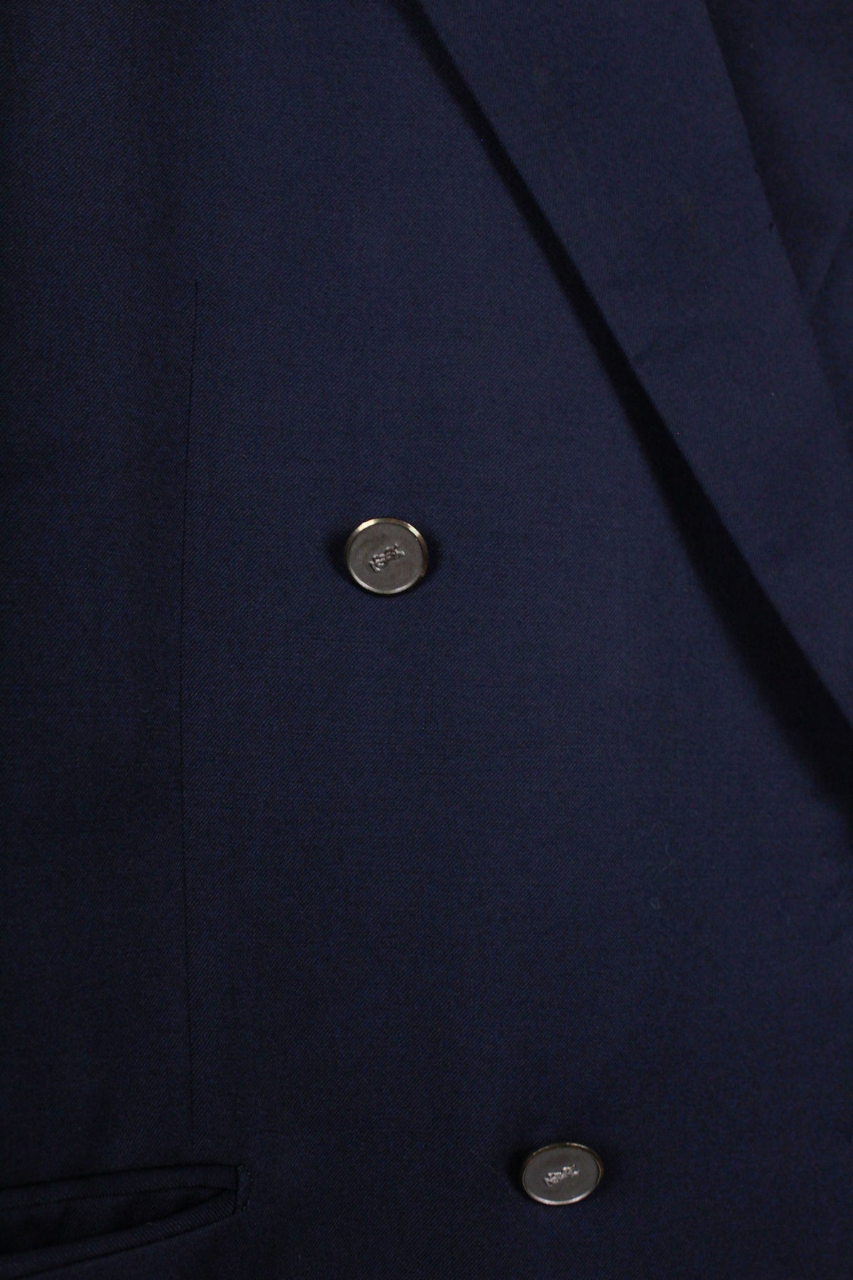 Blazer doppiopetto Yves Saint Laurent Vintage – Blu Notte