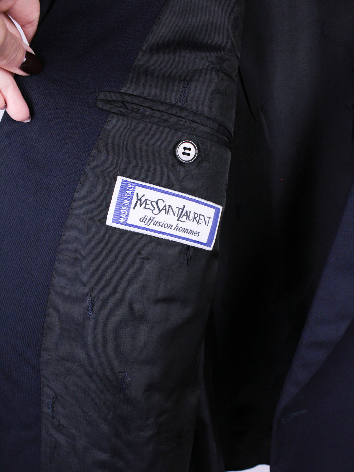 Blazer doppiopetto Yves Saint Laurent Vintage – Blu Notte