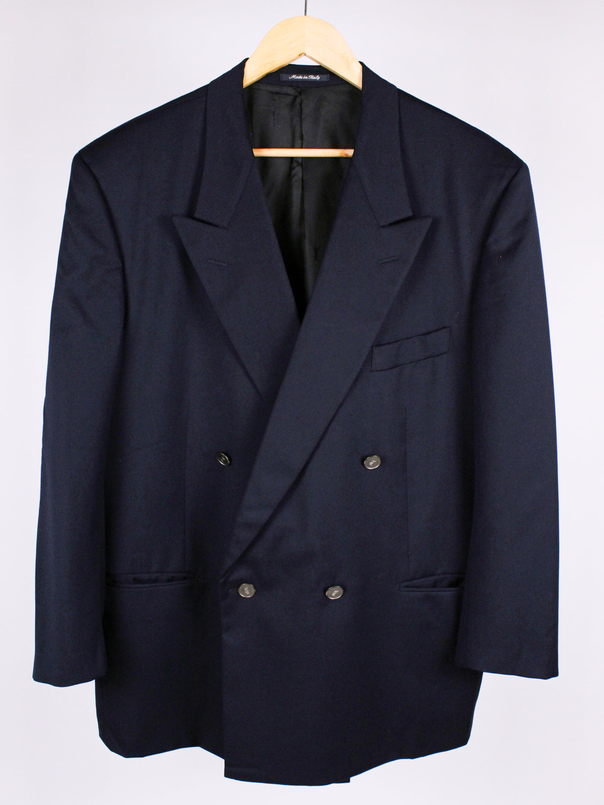 Blazer doppiopetto Yves Saint Laurent Vintage – Blu Notte
