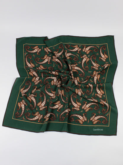 Foulard vintage Gianni Versace – Paisley verde bosco
