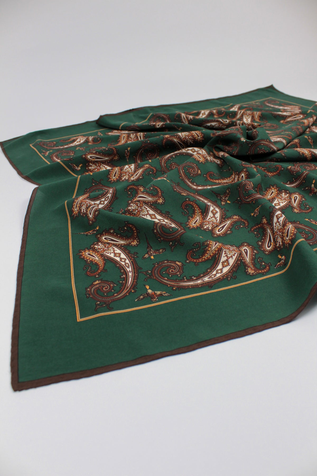 Foulard vintage Gianni Versace – Paisley verde bosco