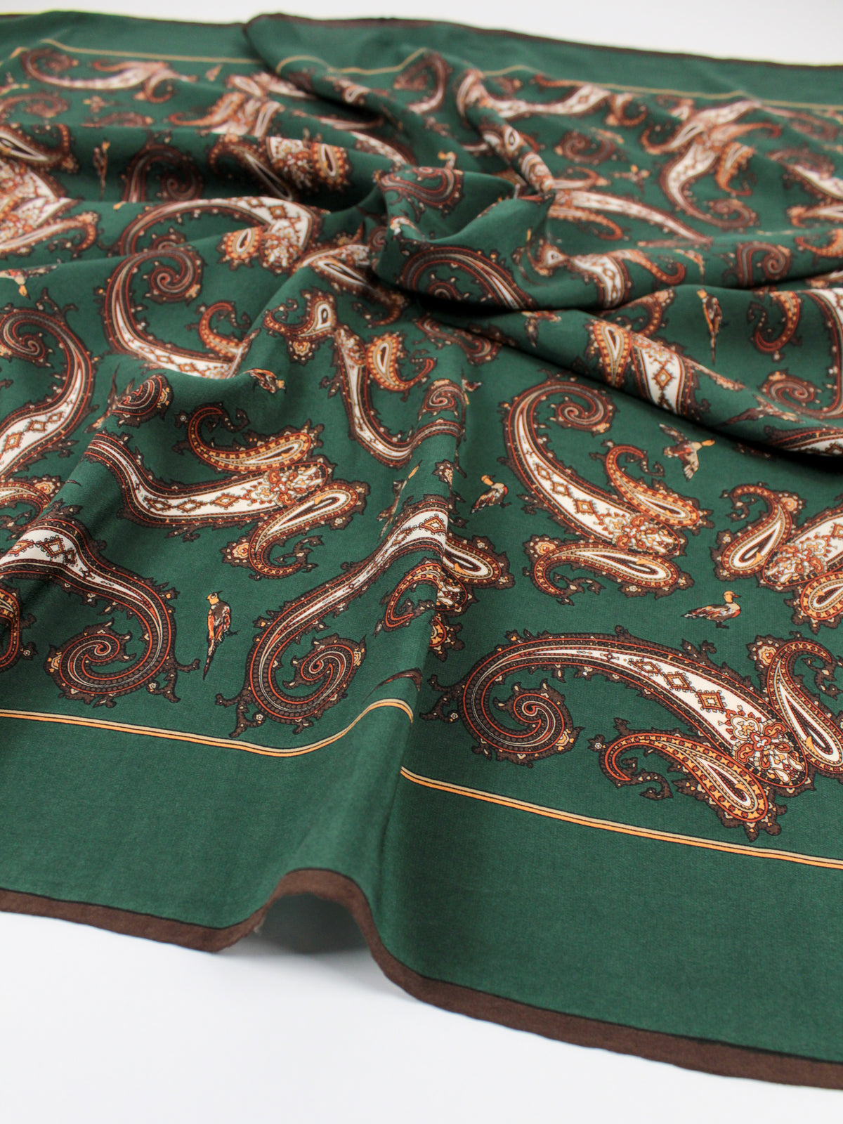 Foulard vintage Gianni Versace – Paisley verde bosco