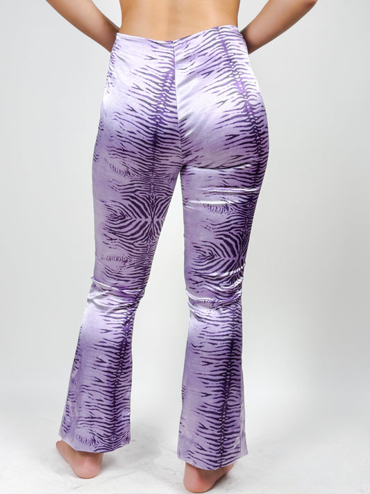 Pantaloni Vintage Roman's Flare Animalier Lilla
