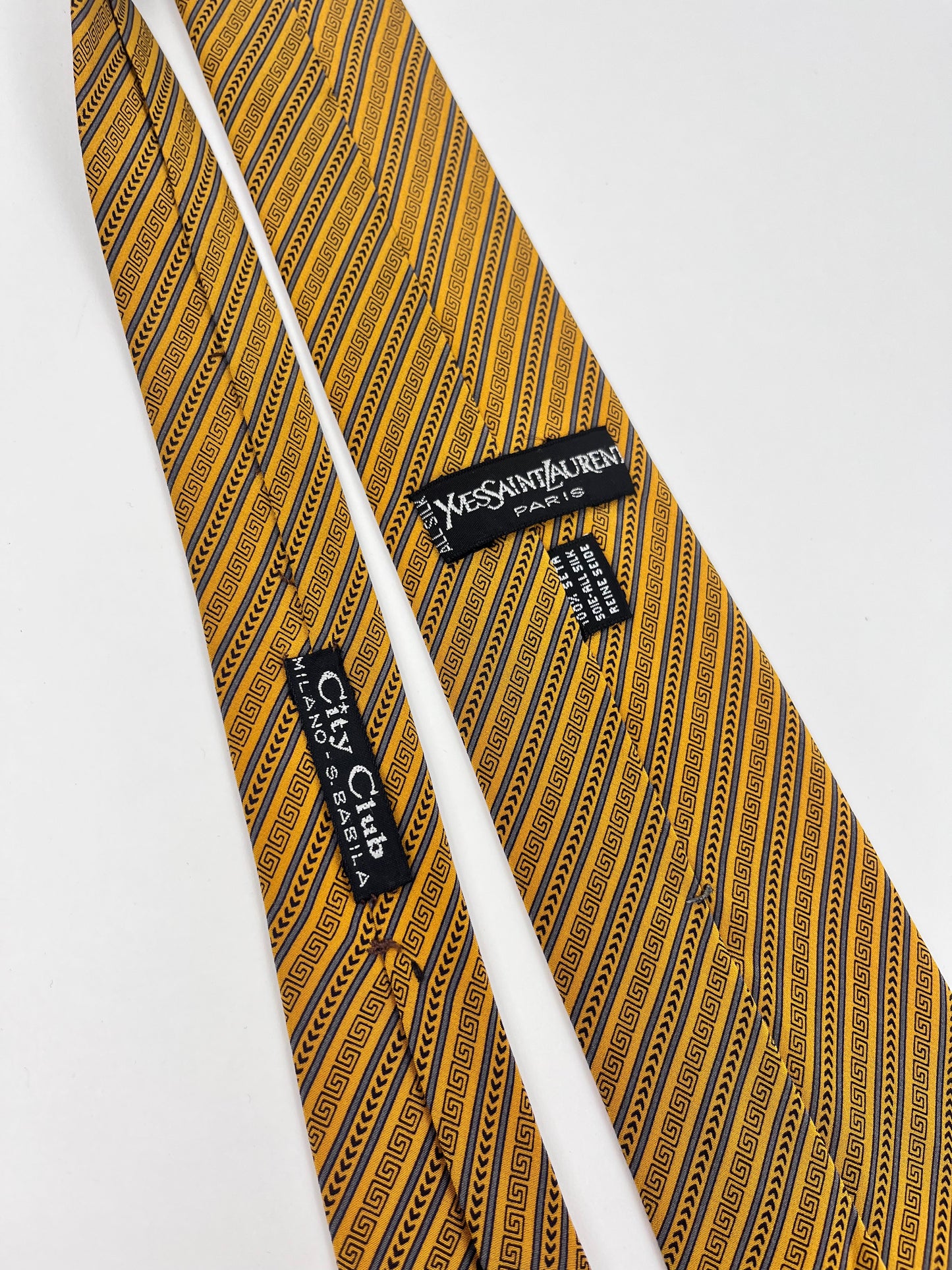 Cravatta Yves Saint Laurent Vintage Seta Made in Italy