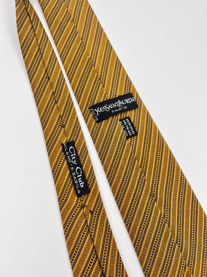 Cravatta Yves Saint Laurent Vintage Seta Made in Italy