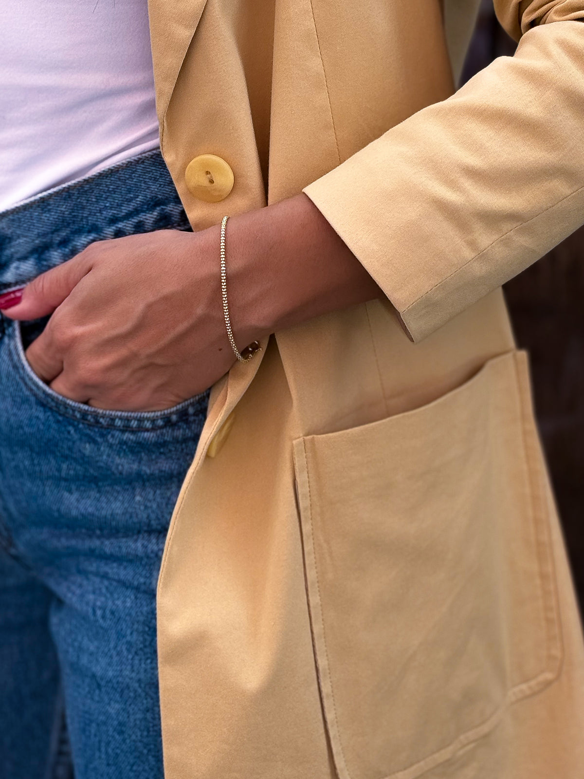 Trench vintage giallo pastello - Anni '90