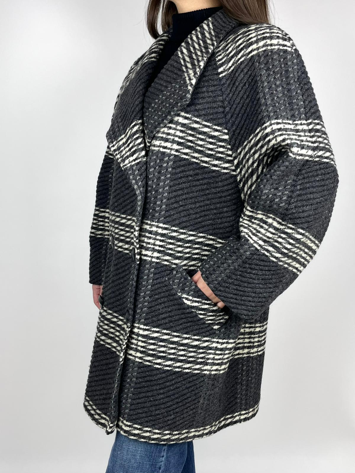 Cappotto Vintage Donna Fiorella Rubino 100% Lana Anni '90 Made in Italy