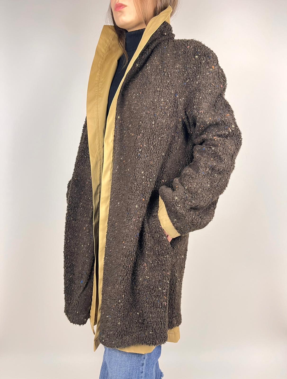 Trench Vintage Donna Double Face Anni '90 – Cotone Reversibile Beige Marrone