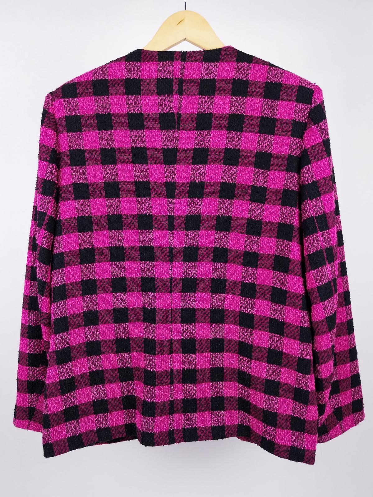 Giacca Vintage a Quadri Misto Lana Anni '90 Made in Italy