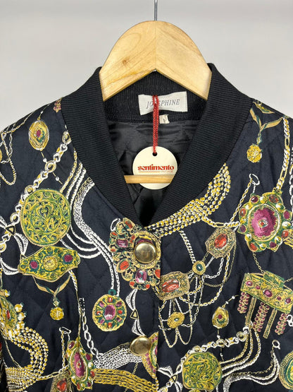 Giubbotto Trapuntato Vintage Donna Fantasia Gioiello Anni '80/'90