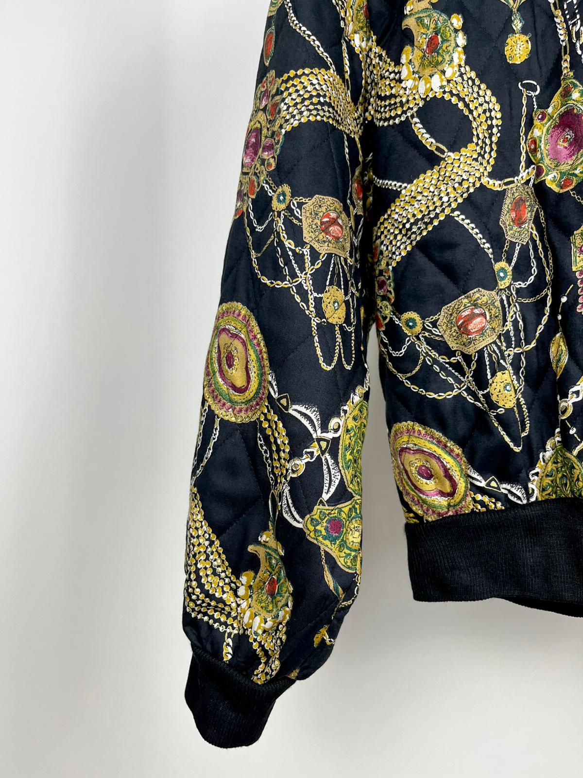 Giubbotto Trapuntato Vintage Donna Fantasia Gioiello Anni '80/'90