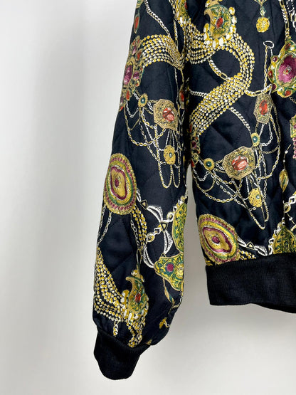 Giubbotto Trapuntato Vintage Donna Fantasia Gioiello Anni '80/'90