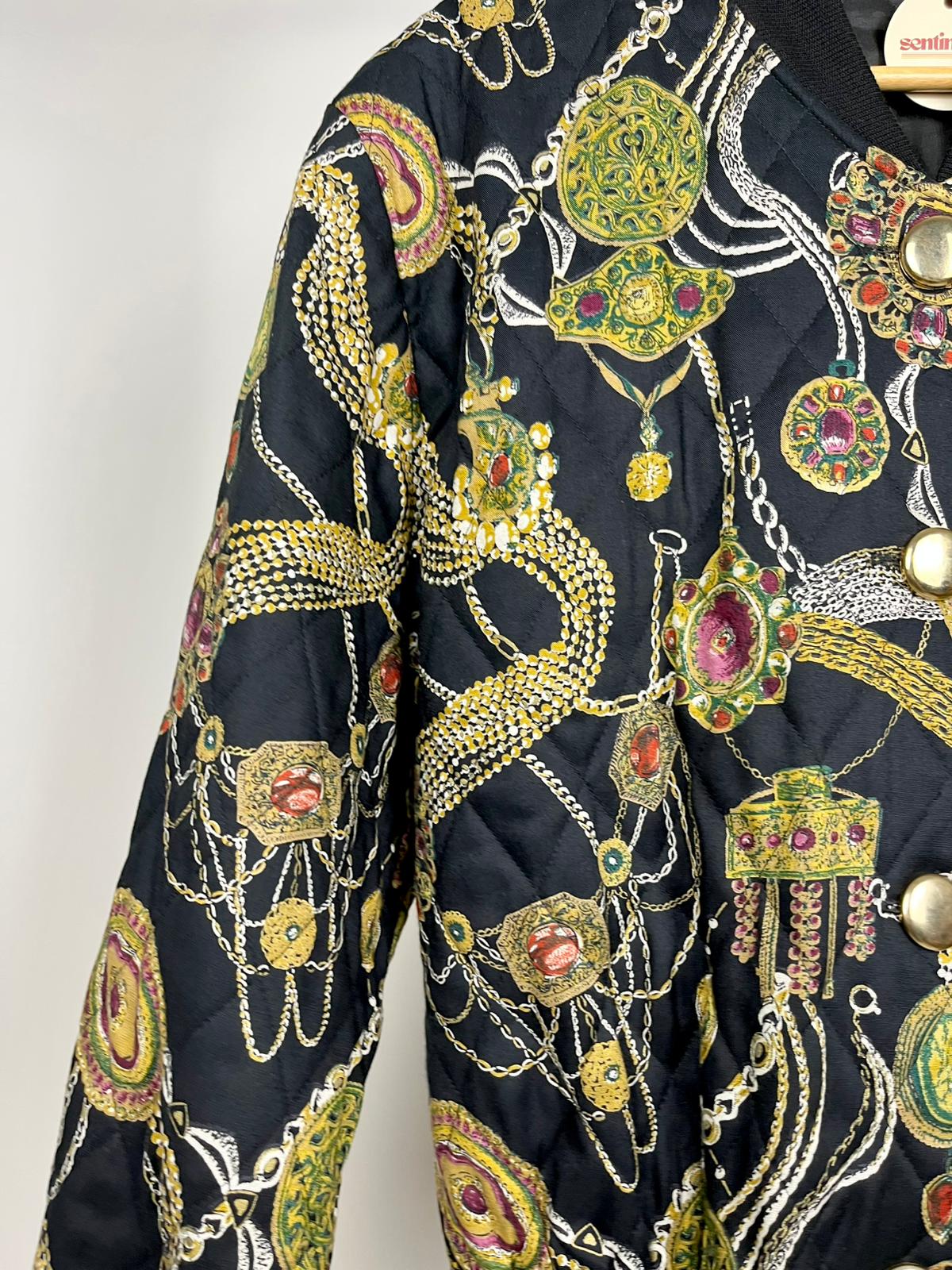 Giubbotto Trapuntato Vintage Donna Fantasia Gioiello Anni '80/'90