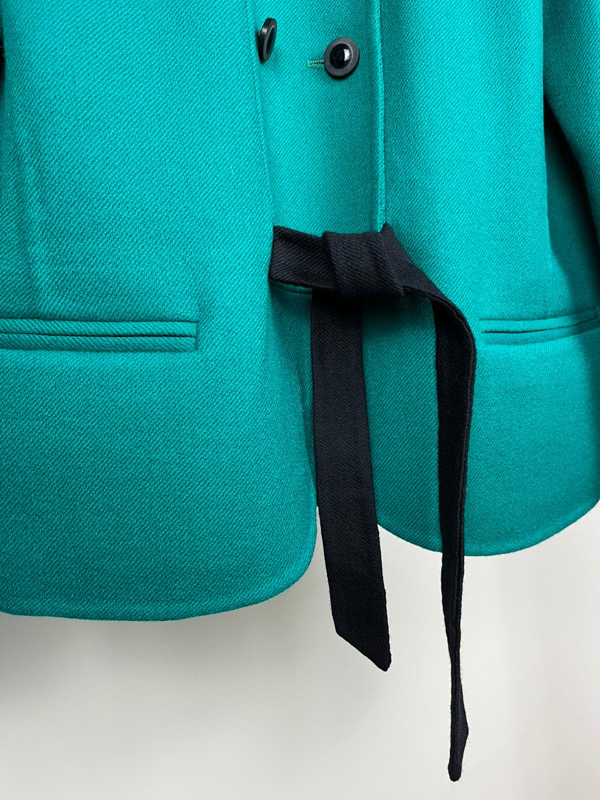 Giacca Vintage Renato Balestra Verde Smeraldo Anni '80