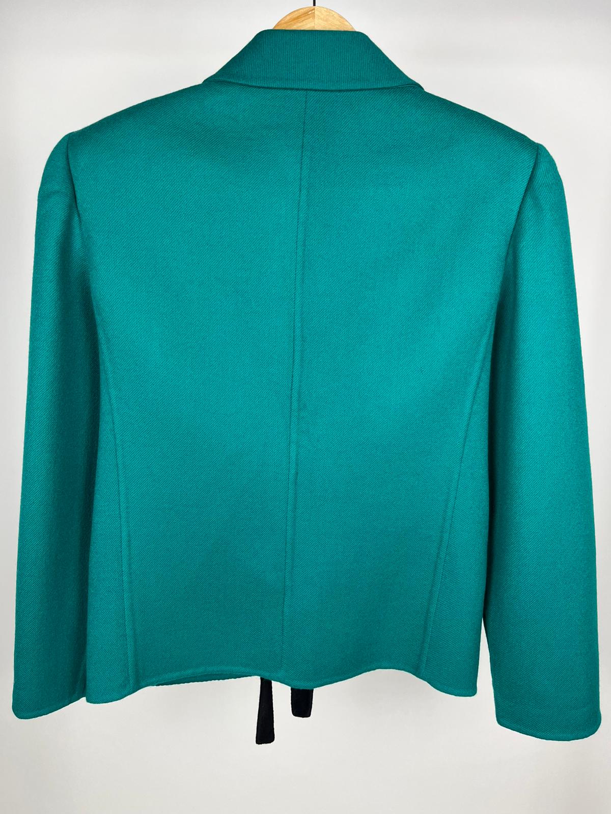 Giacca Vintage Renato Balestra Verde Smeraldo Anni '80