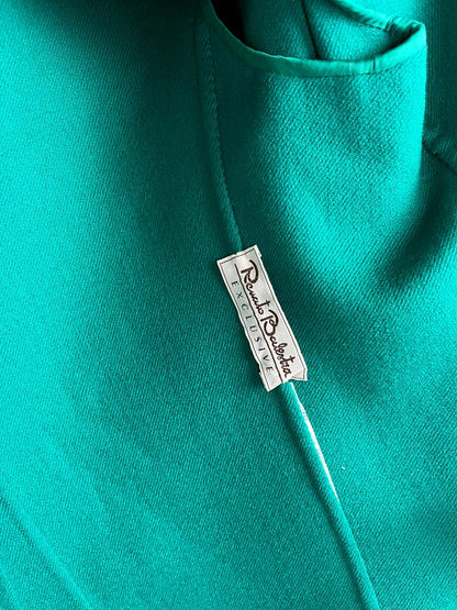 Giacca Vintage Renato Balestra Verde Smeraldo Anni '80