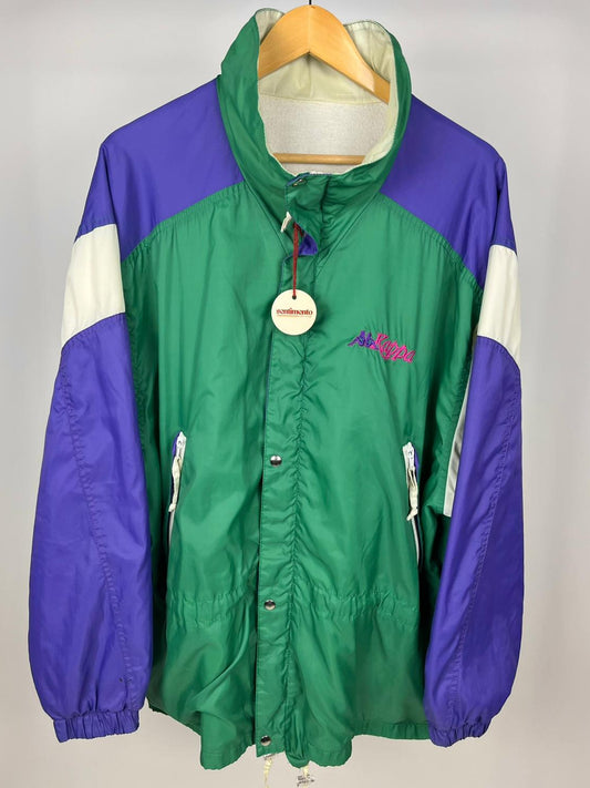 Giacca Kappa Vintage Anni 90 Sportiva Felpata Color-Block – Made in Italy