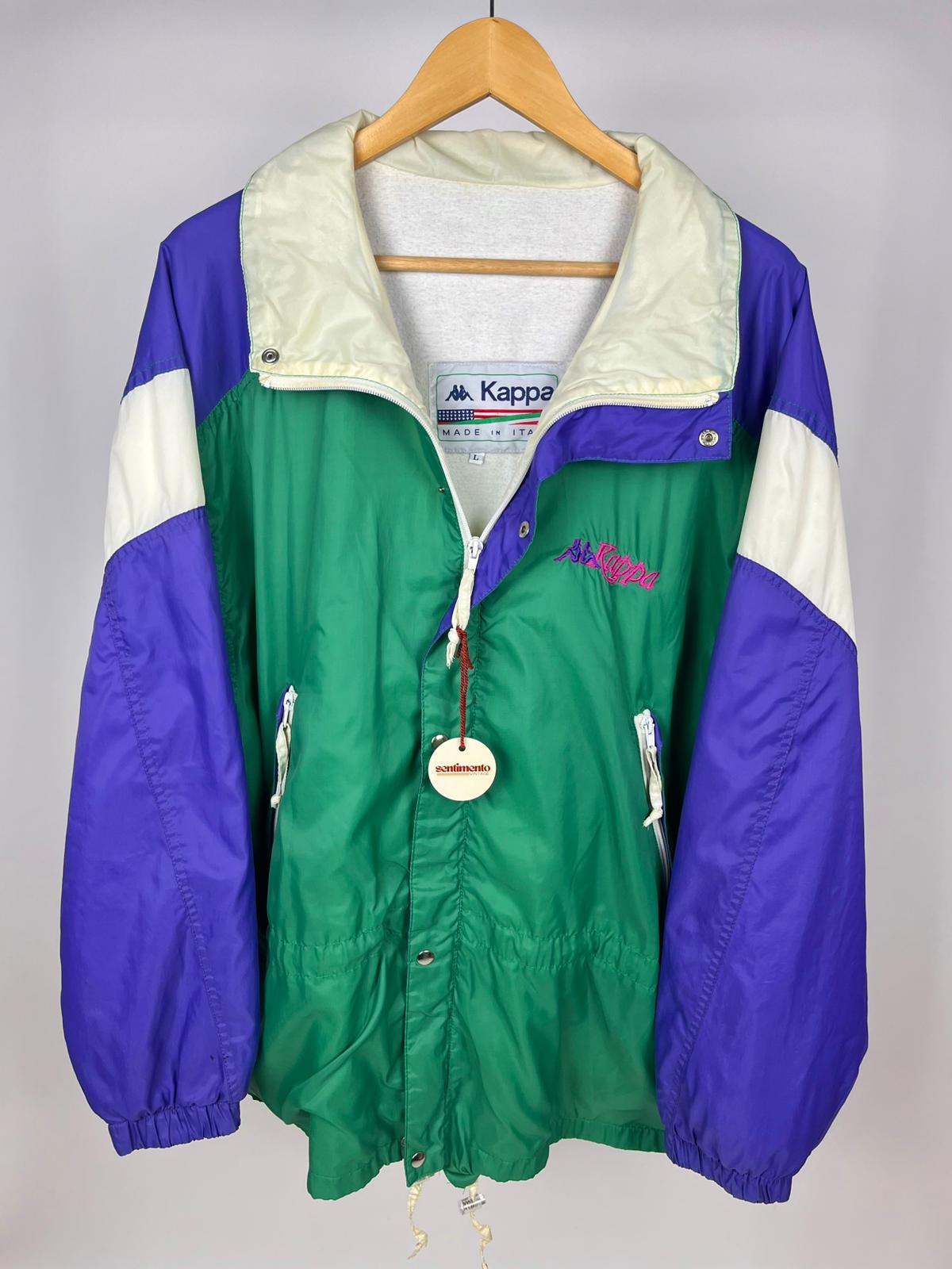 Giacca Kappa Vintage Anni 90 Sportiva Felpata Color-Block – Made in Italy