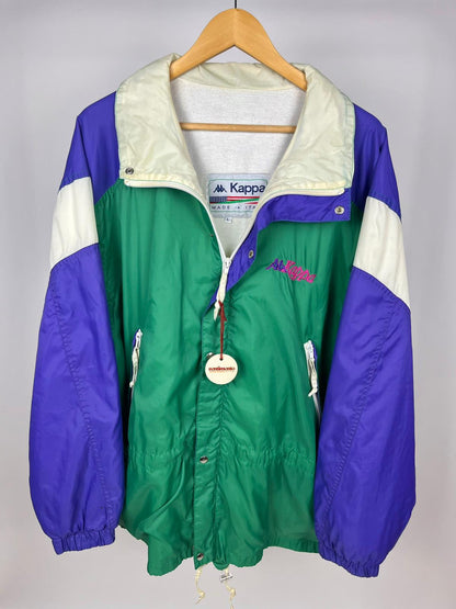Giacca Kappa Vintage Anni 90 Sportiva Felpata Color-Block – Made in Italy