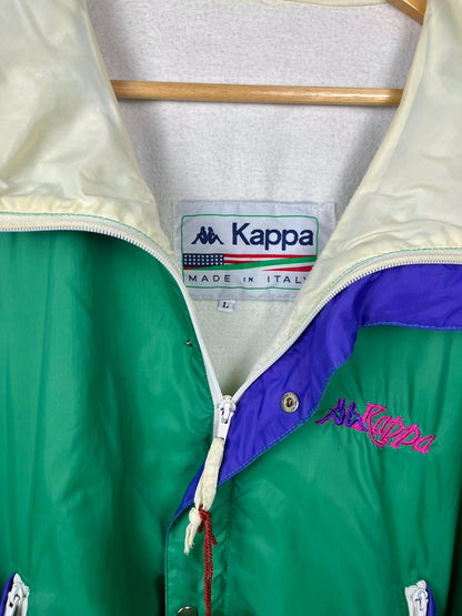 Giacca Kappa Vintage Anni 90 Sportiva Felpata Color-Block – Made in Italy