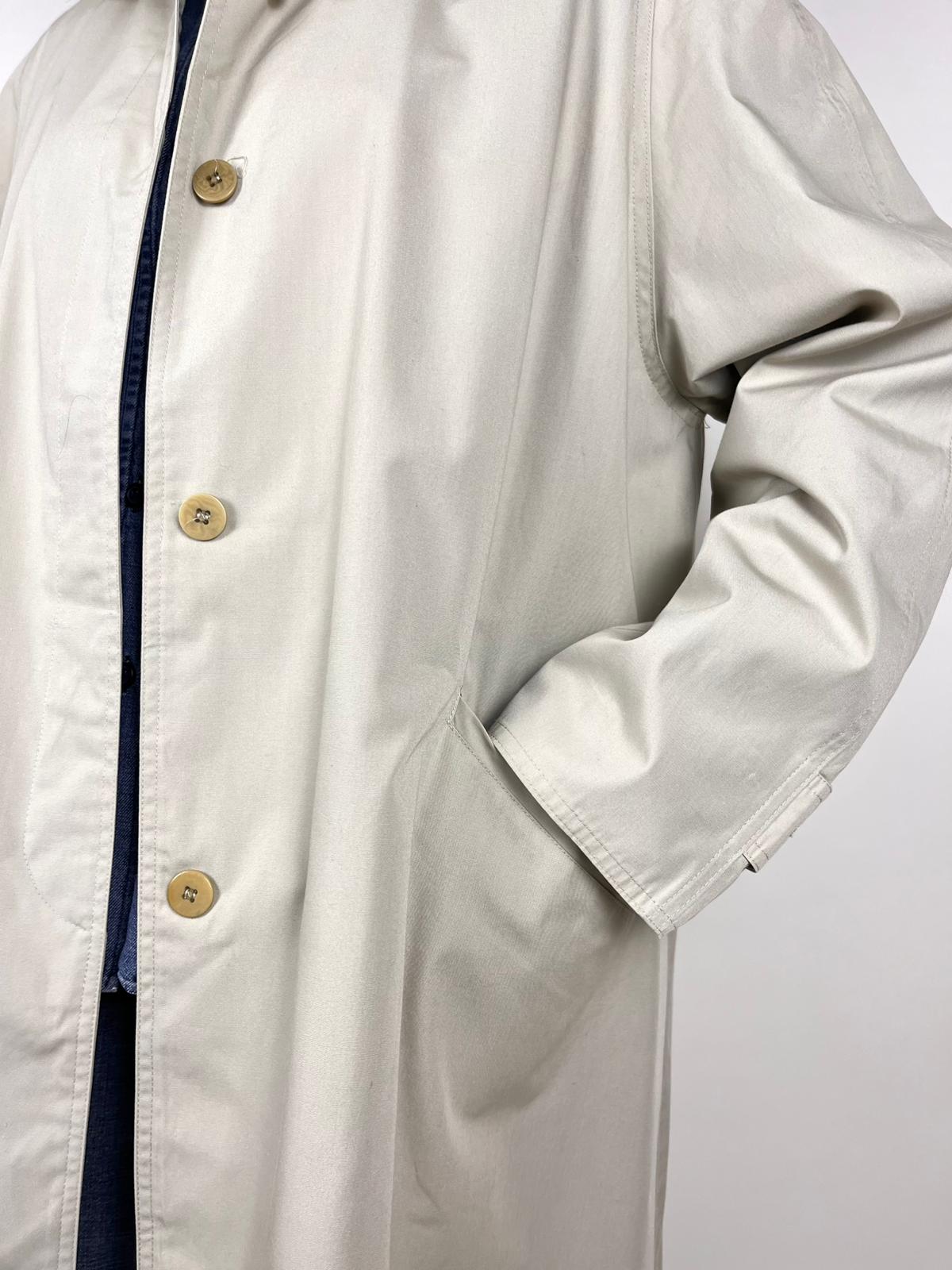 Trench vintage donna cotone beige anni '90