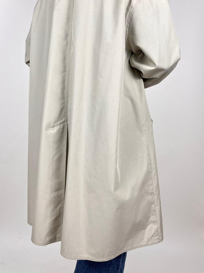 Trench vintage donna cotone beige anni '90