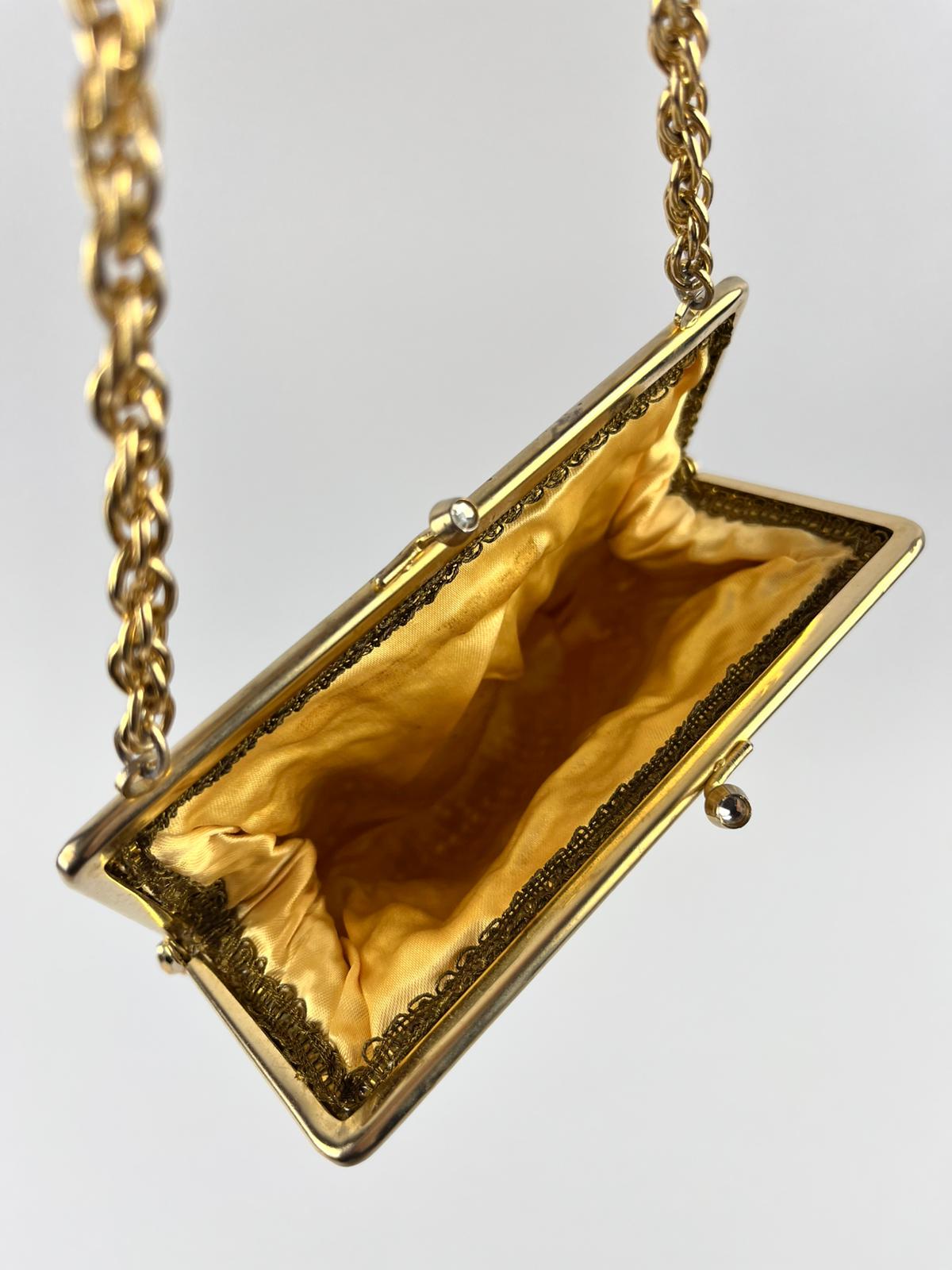 Borsetta Vintage Oro con Perline – Anni '60/'70