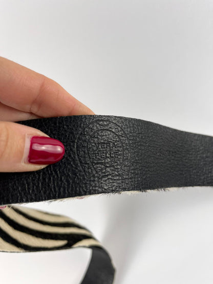 Cintura Vintage in Vera Pelle e Fibbia con Strass | Made in Italy