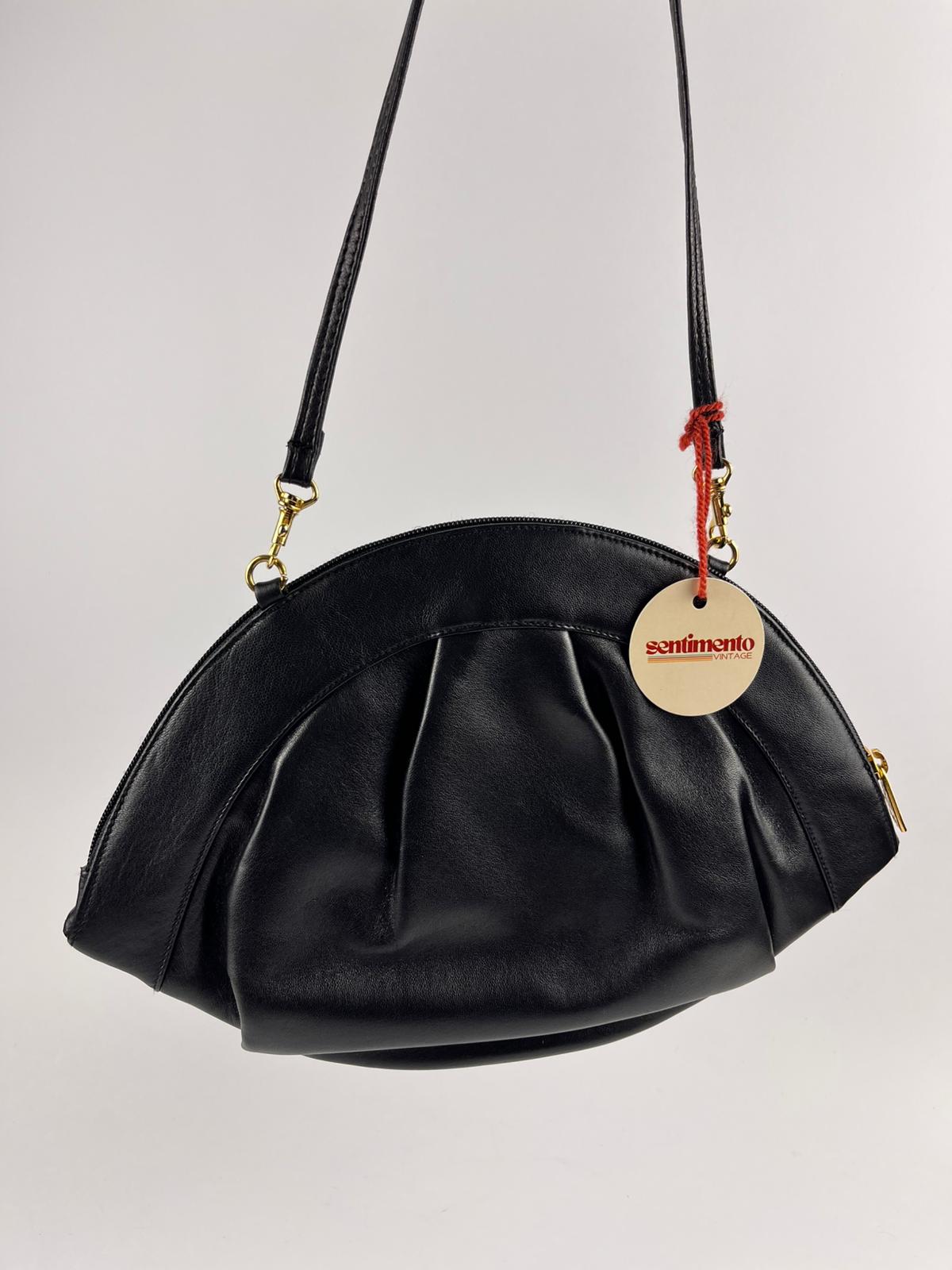 Borsa a Tracolla Vintage Silvano Biagini – Anni '80 - Vera Pelle e Ricami Artigianali