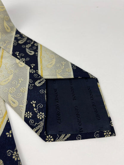 Cravatta vintage Giorgio Armani Cravatte in seta Fantasia Paisley – anni ’90