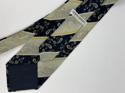 Cravatta vintage Giorgio Armani Cravatte in seta Fantasia Paisley – anni ’90
