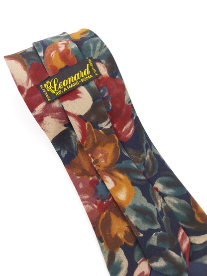 Cravatta Vintage in Pura Seta Leonard - Fantasia Floreale