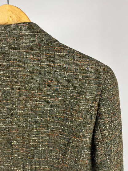 Giacca Vintage Verde Made in Italy in Tweed Leggero – Anni ’90
