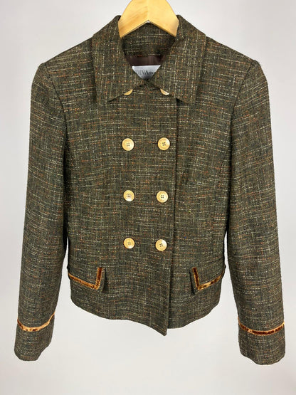 Giacca Vintage Verde Made in Italy in Tweed Leggero – Anni ’90