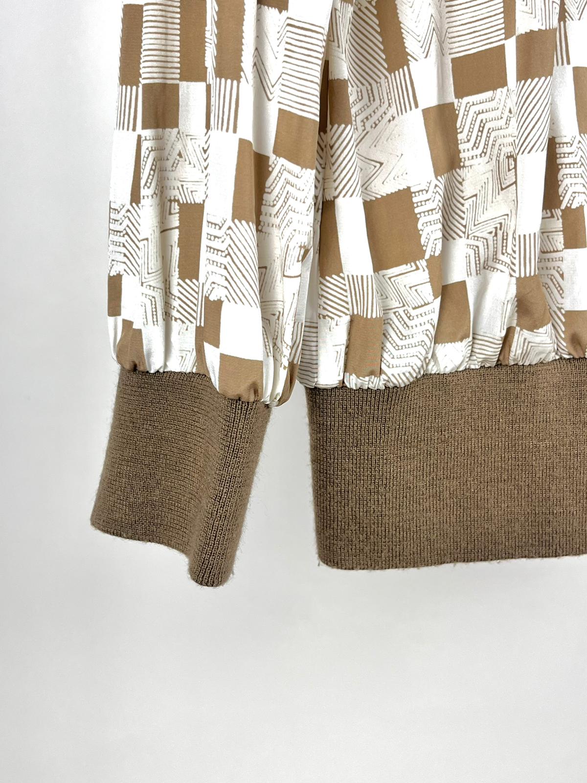 Camicia Vintage MariElla Anni '80 – Motivo Geometrico