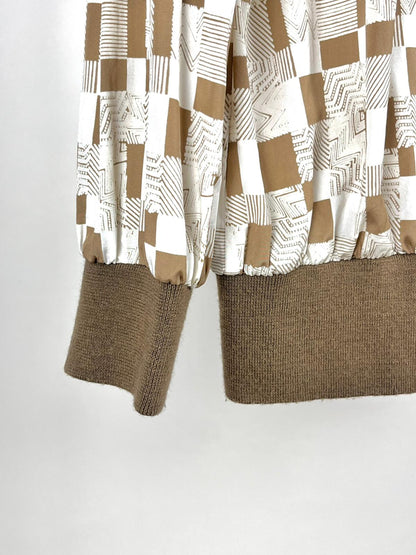 Camicia Vintage MariElla Anni '80 – Motivo Geometrico