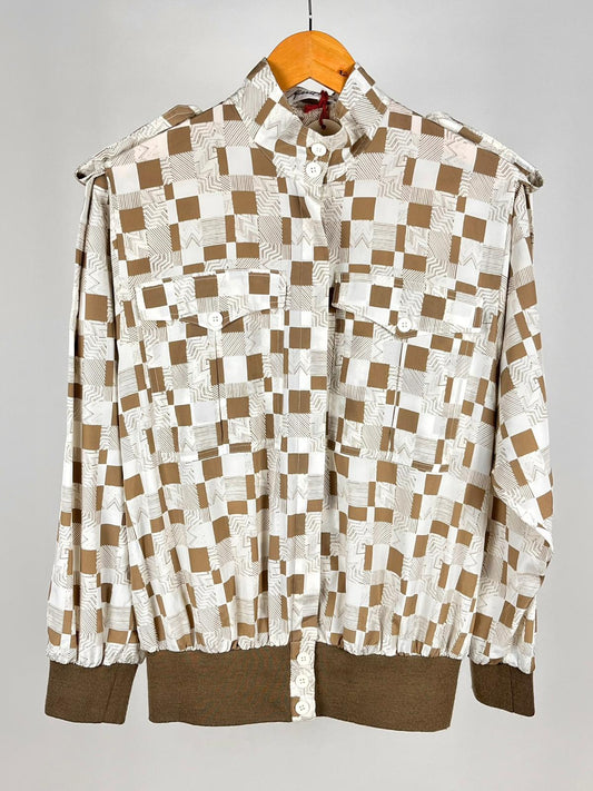 Camicia Vintage MariElla Anni '80 – Motivo Geometrico