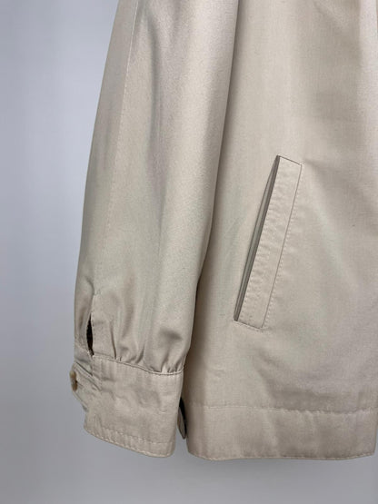 Giacca Corta Vintage Beige anni ’90 stile Minimal con Collo Alto