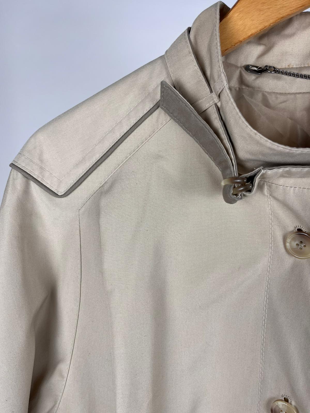 Giacca Corta Vintage Beige anni ’90 stile Minimal con Collo Alto