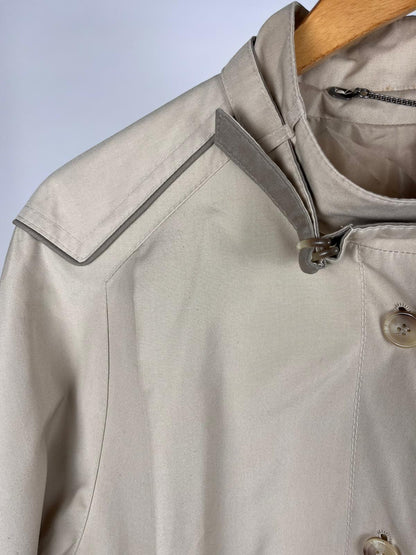 Giacca Corta Vintage Beige anni ’90 stile Minimal con Collo Alto